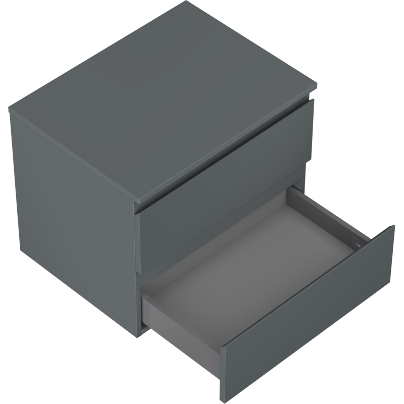 Mexen Orio шкаф за баня под мивка 60 см с плот, 2 чекмеджета, мат графит