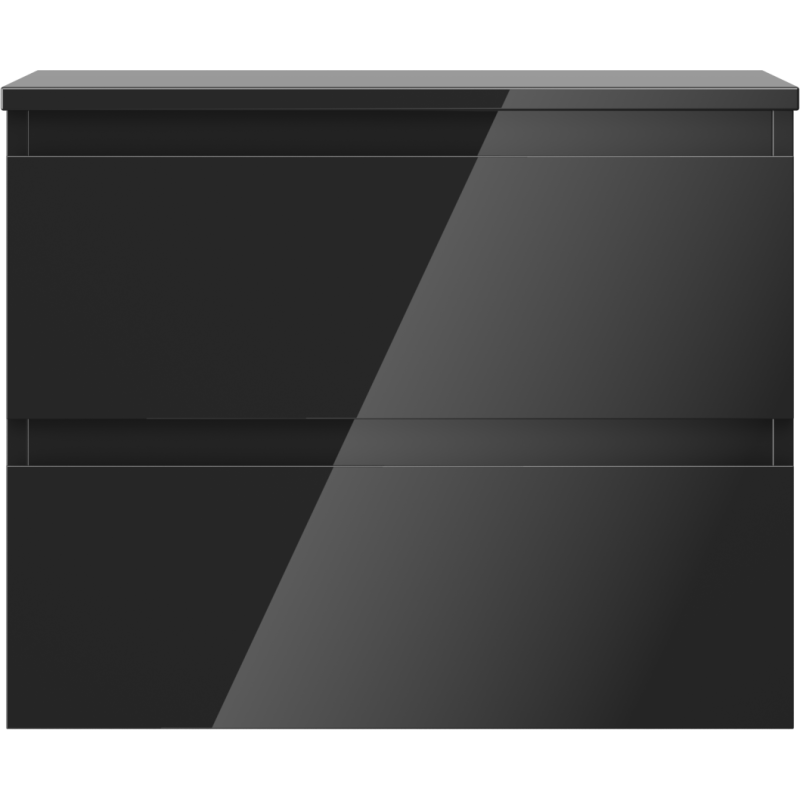 Mexen Orio шкаф баня под умивалник 60 см с плот, 2 чекмеджета, черен гланц - 91A10-06047-2-BFFC70