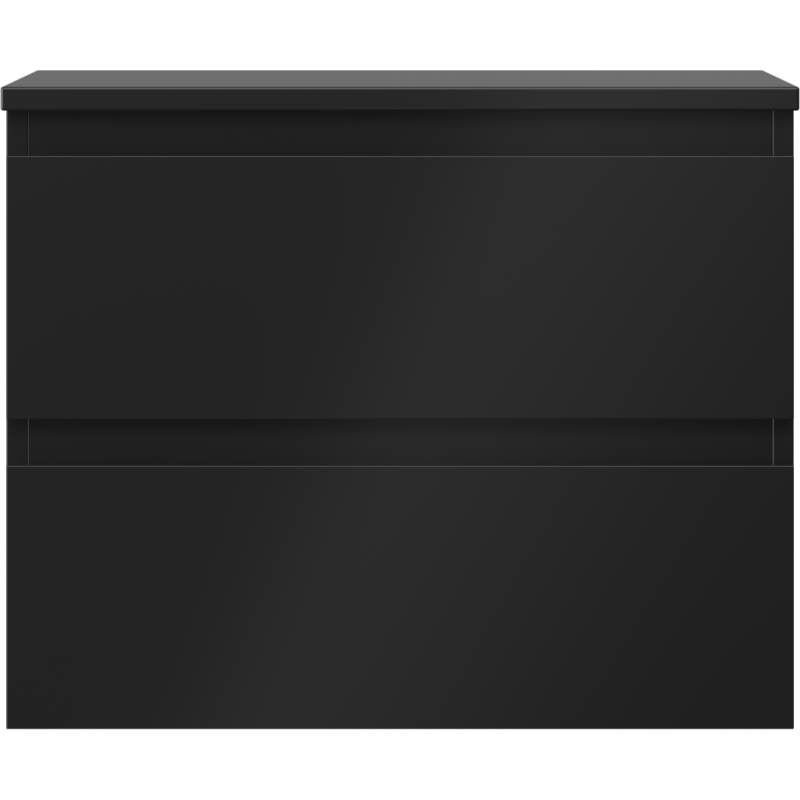 Mexen Orio шкафа за баня под мивка 60 см с плот, 2 чекмеджета, черен мат - 91A10-06047-2-BFFC71