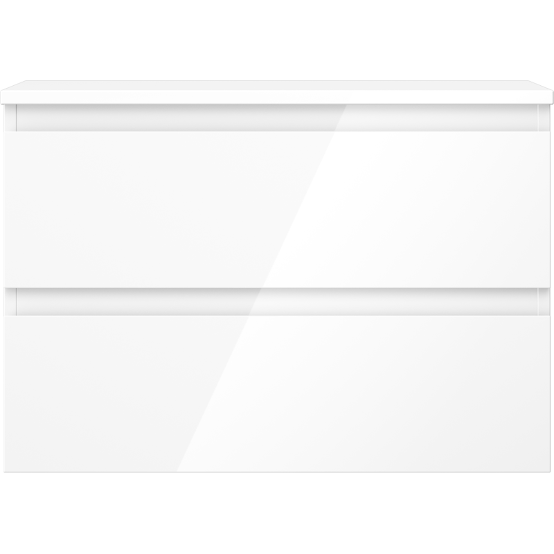 Mexen Orio шкаф за баня под мивка 70 см с плот, 2 чекмеджета, бял гланц