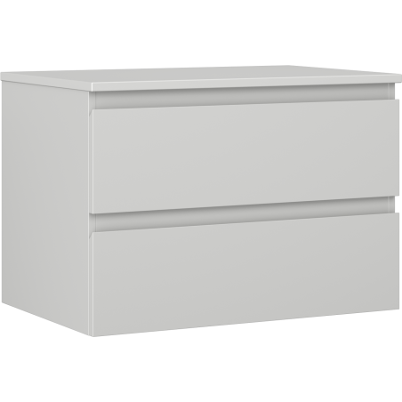 Mexen Orio баня шкаф за мивка 70 см с плот, 2 чекмеджета, сив мат - 91A10-07047-2-BFFC62