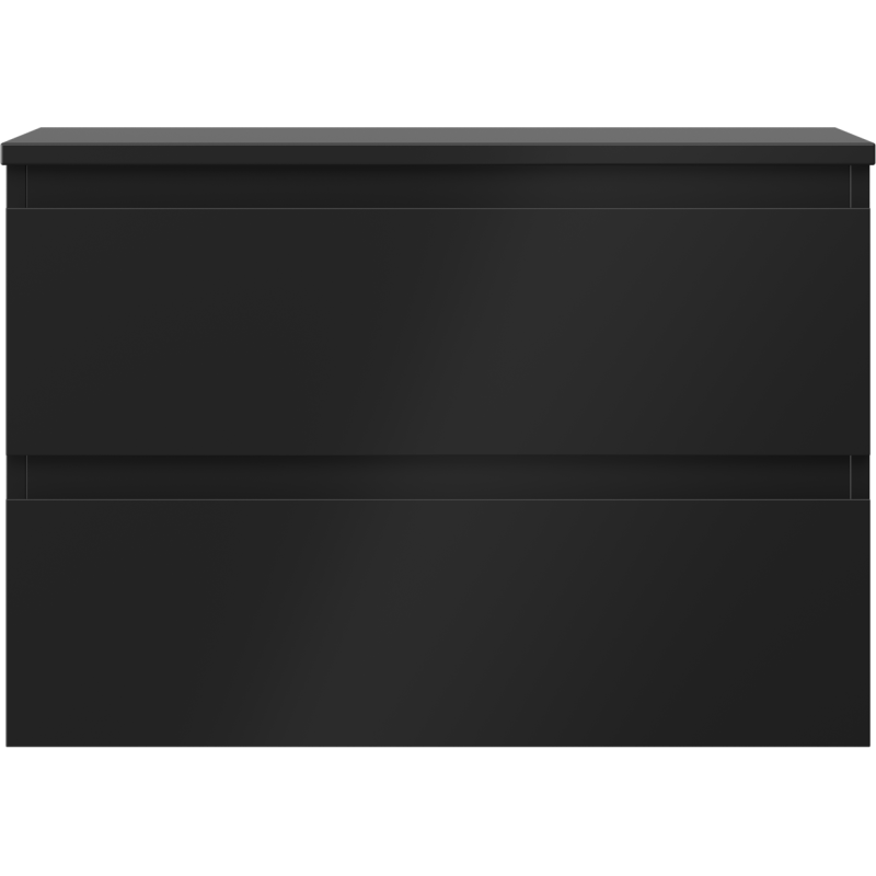 Mexen Orio шкаф за баня под умивалник 70 см с плот, 2 чекмеджета, черен мат - 91A10-07047-2-BFFC71
