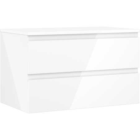 Mexen Orio баня шкаф за мивка 80 см с плот, 2 чекмеджета, бял гланц - 91A10-08047-2-BFFC00