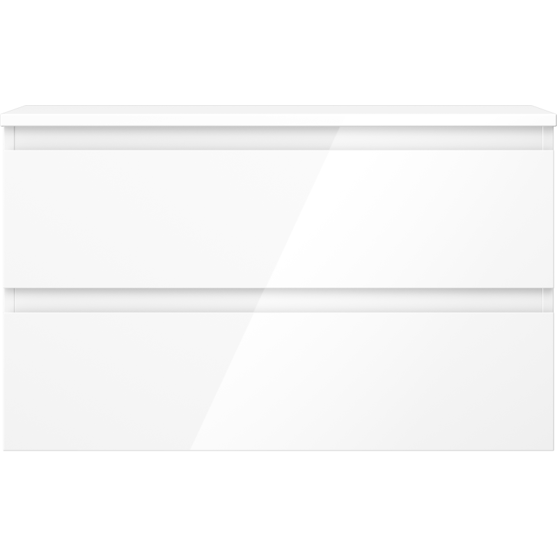 Mexen Orio баня шкаф за мивка 80 см с плот, 2 чекмеджета, бял гланц - 91A10-08047-2-BFFC00