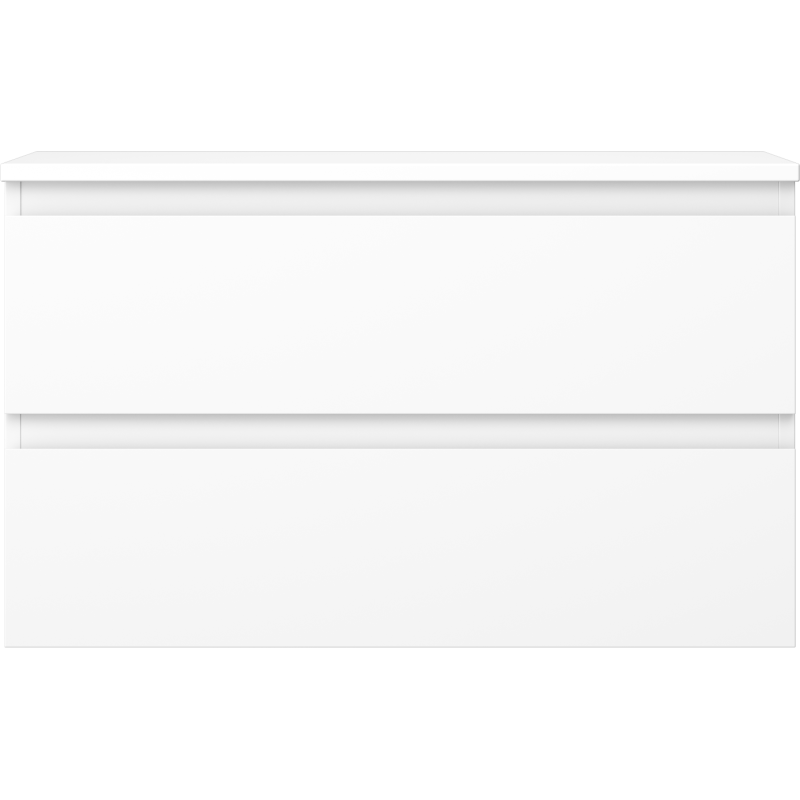 Mexen Orio шкафче за баня под умивалник 80 см с плот, 2 чекмеджета, бял мат