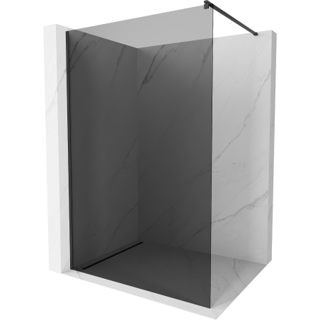 Mexen Kioto стенна душ преграда Walk-in 100 x 200 cm, графит 8 mm, черна - 800-100-101-70-40