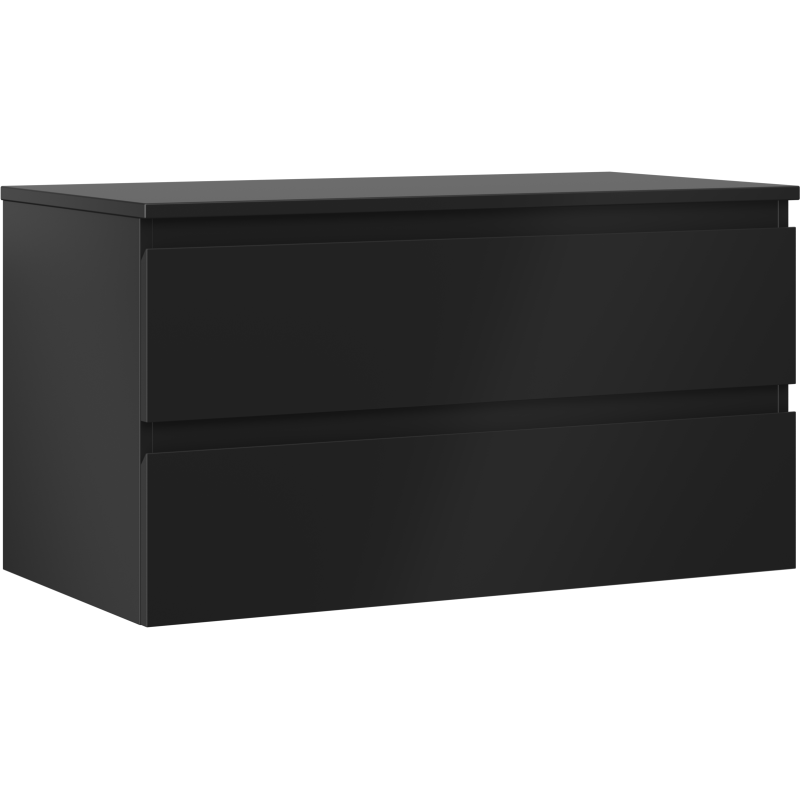Mexen Orio баня шкаф под умивалник 90 см с плот, 2 чекмеджета, черен мат - 91A10-09047-2-BFFC71