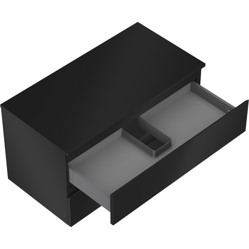 Mexen Orio баня шкаф под умивалник 90 см с плот, 2 чекмеджета, черен мат - 91A10-09047-2-BFFC71