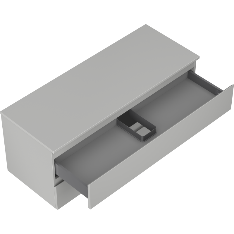Mexen Orio баня шкаф под умивалник 120 см с плот, 2 чекмеджета, сив мат - 91A10-12047-2-BFFC62