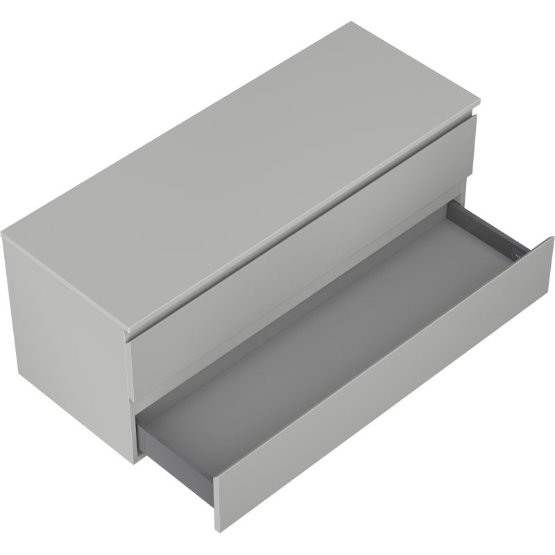 Mexen Orio баня шкаф под умивалник 120 см с плот, 2 чекмеджета, сив мат - 91A10-12047-2-BFFC62