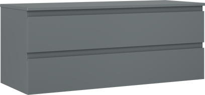 Mexen Orio баня шкаф за мивка 120 см с плот, 2 чекмеджета, матов графит - 91A10-12047-2-BFFC66