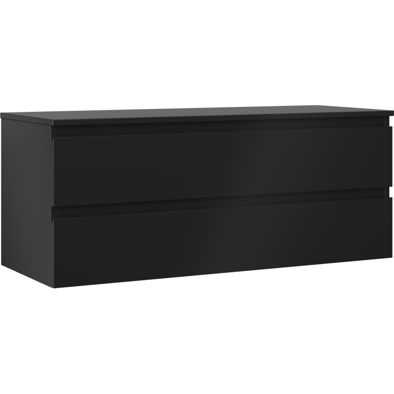 Mexen Orio шкаф за баня под умивалник 120 см с плот, 2 чекмеджета, черен мат - 91A10-12047-2-BFFC71