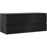 Mexen Orio шкаф за баня под умивалник 120 см с плот, 2 чекмеджета, черен мат - 91A10-12047-2-BFFC71