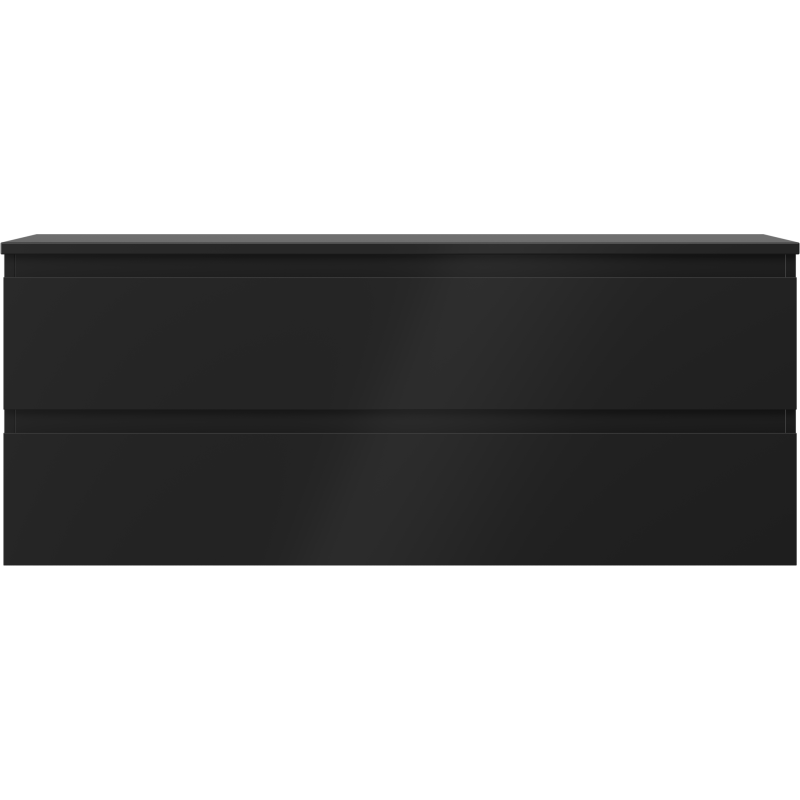 Mexen Orio шкаф за баня под умивалник 120 см с плот, 2 чекмеджета, черен мат - 91A10-12047-2-BFFC71