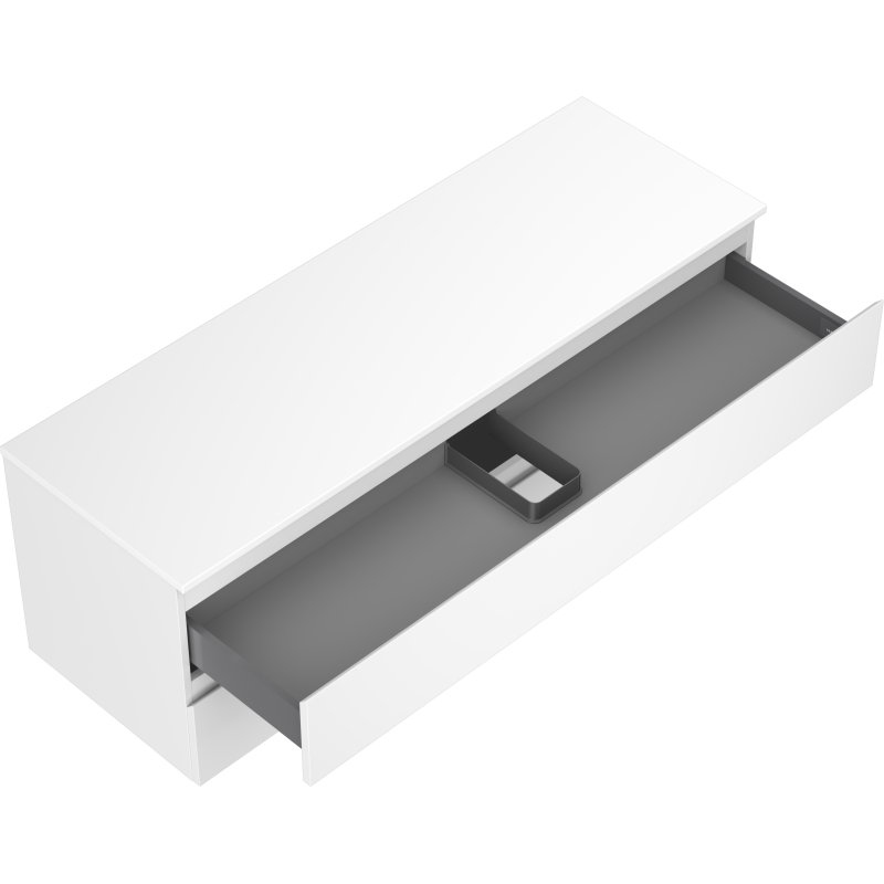 Mexen Orio шкаф за баня под мивка 140 см с плот, 2 чекмеджета, бял мат - 91A10-14047-2-BFFC01