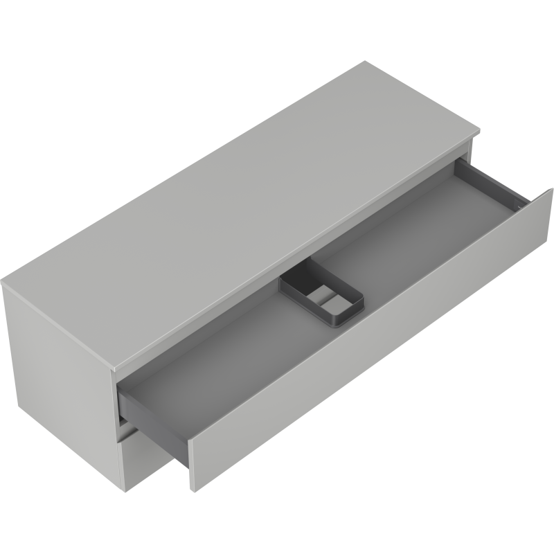 Mexen Orio шкаф за баня под умивалник 140 см с плот, 2 чекмеджета, сиво матово - 91A10-14047-2-BFFC62