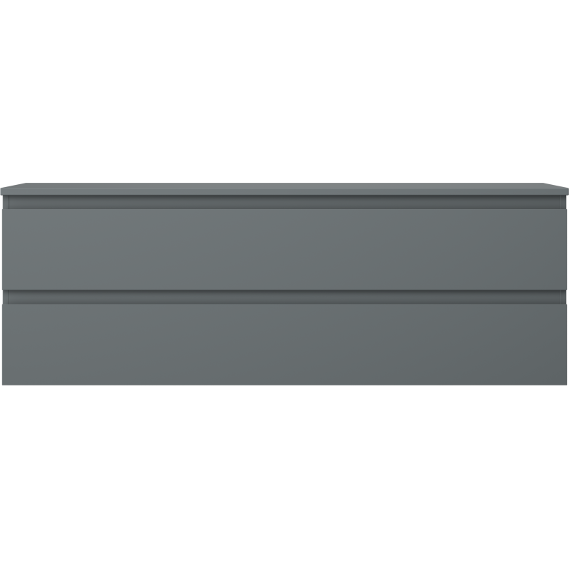 Mexen Orio шкаф за баня под мивка 140 см с плот, 2 чекмеджета, графит мат