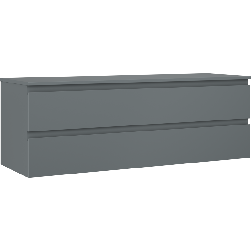 Mexen Orio шкаф за баня под мивка 140 см с плот, 2 чекмеджета, графит мат