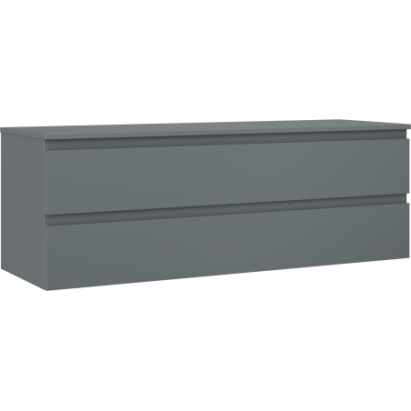 Mexen Orio шкаф за баня под мивка 140 см с плот, 2 чекмеджета, графит мат