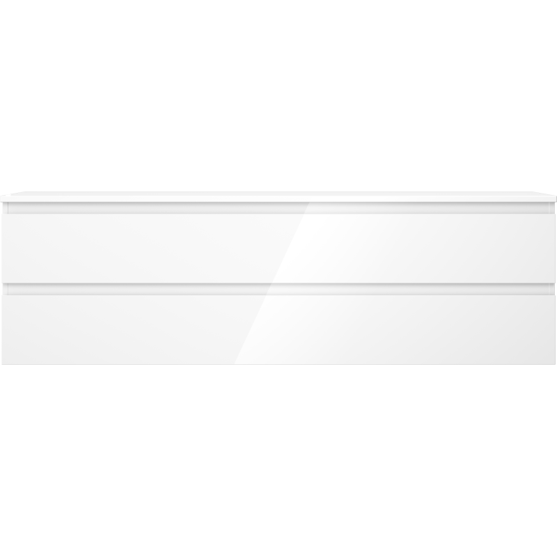 Mexen Orio шкаф за баня под умивалник 160 см с плот, 2 чекмеджета, бял гланц - 91A10-16047-2-BFFC00