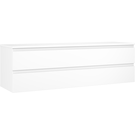 Mexen Orio шкаф за баня с мивка 160 см с плот, 2 чекмеджета, бял мат