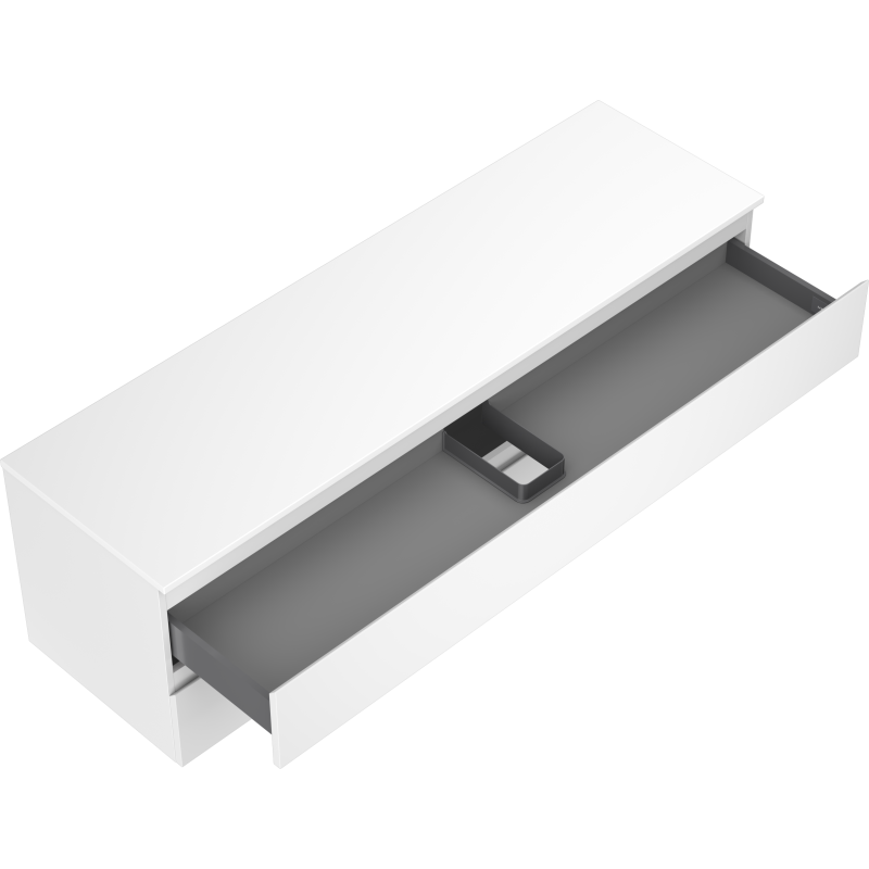 Mexen Orio шкаф за баня с мивка 160 см с плот, 2 чекмеджета, бял мат