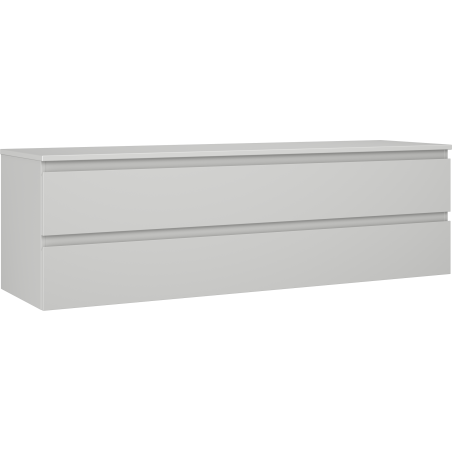 Mexen Orio баня шкаф подмивка 160 см с плот, 2 чекмеджета, сиво мат