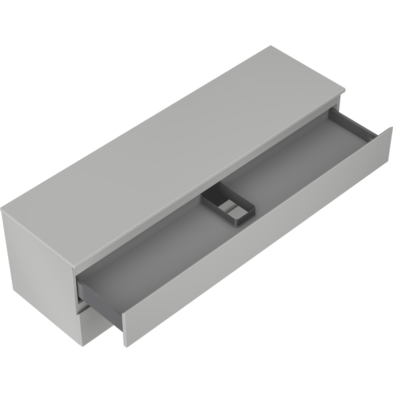 Mexen Orio баня шкаф подмивка 160 см с плот, 2 чекмеджета, сиво мат