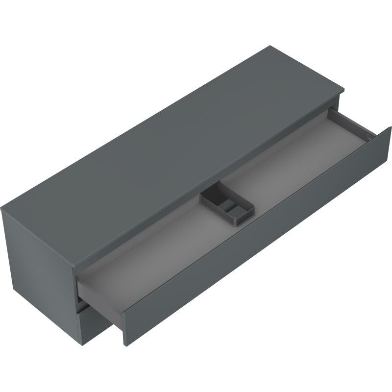 Mexen Orio баня шкаф под умивалник 160 см с плот, 2 чекмеджета, графит мат - 91A10-16047-2-BFFC66