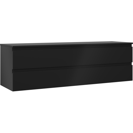 Mexen Orio шкаф за баня под мивка 160 см с плот, 2 чекмеджета, черен мат - 91A10-16047-2-BFFC71