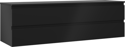 Mexen Orio шкаф за баня под мивка 160 см с плот, 2 чекмеджета, черен мат - 91A10-16047-2-BFFC71