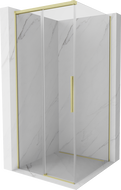 Mexen Rox плъзгаща се душ кабина 95 x 95 см, прозрачна, златиста - 8C2-095-095-50-00