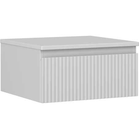 Mexen Rivel баня шкафче под мивка 50 см с плот, 1 чекмедже, набразден, сив мат - 91A20-05023-1-BFC62