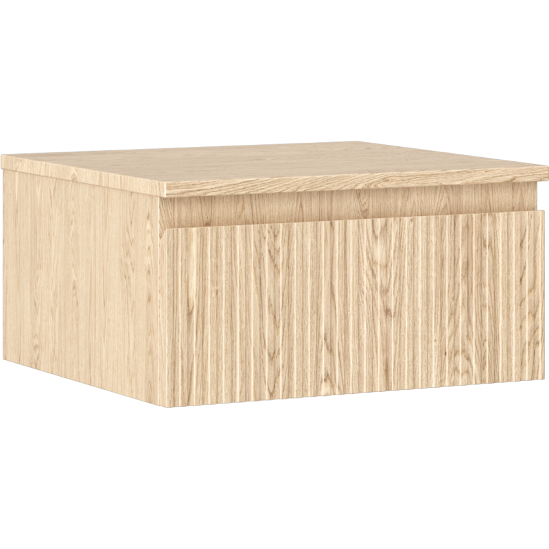 Mexen Rivel баня шкаф под мивка 50 см с плот, 1 чекмедже, рифеловано, дъб - 91A20-05023-1-BFC81