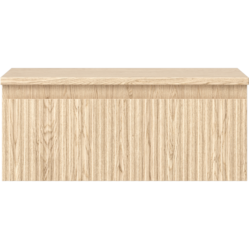 Mexen Rivel шкаф за баня под мивка 60 см с плот, 1 чекмедже, рифлен, дъб - 91A20-06023-1-BFC81