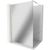 Mexen Kioto душ стена Walk-in 100 x 200 cm, огледало 8 mm, злато - 800-100-101-50-50