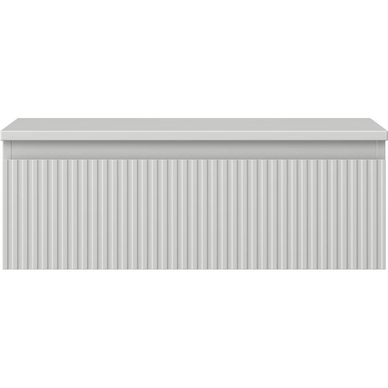 Mexen Rivel шкафче за баня за мивка 70 см с плот, 1 чекмедже, релефно, сив мат