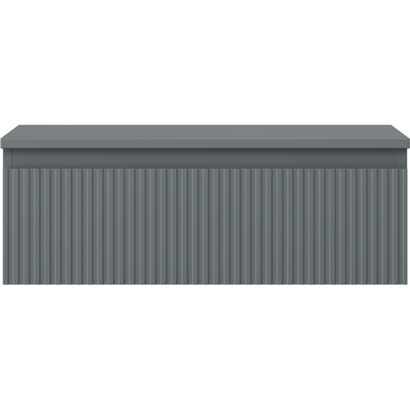 Mexen Rivel шкаф за баня с плот 70 см, 1 чекмедже, гофриран, графит мат - 91A20-07023-1-BFC66