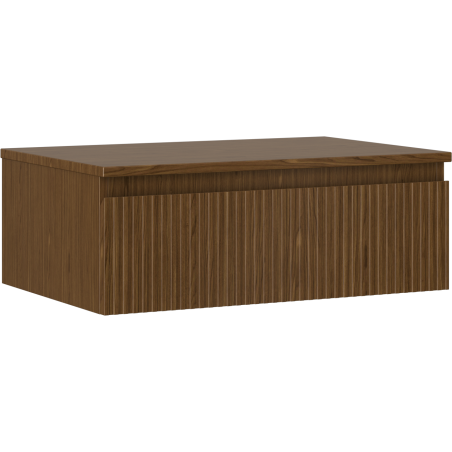 Mexen Rivel шкаф за баня под мивка 70 см с плот, 1 чекмедже, оребрено, орех - 91A20-06023-1-BFC86 - 91A20-07023-1-BFC86