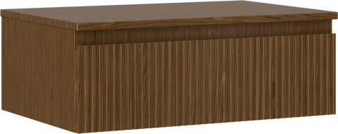 Mexen Rivel шкаф за баня под мивка 70 см с плот, 1 чекмедже, оребрено, орех - 91A20-06023-1-BFC86 - 91A20-07023-1-BFC86