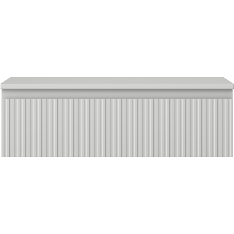 Mexen Rivel шкаф за баня под умивалник 80 см с плот, 1 чекмедже, оребрен, сив мат - 91A20-08023-1-BFC62