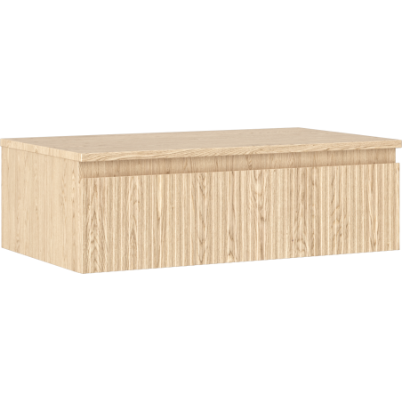 Mexen Rivel шкаф за баня под умивалник 80 см с плот, 1 чекмедже, рифлован, дъб - 91A20-08023-1-BFC81