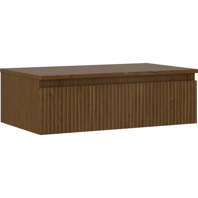 Mexen Rivel шкаф за баня под умивалник 80 cm с плот, 1 чекмедже, орехов - 91A20-08023-1-BFC86