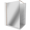 Mexen Kioto стена за душ Walk-in 100 x 200 см, огледало 8 мм, розово злато - 800-100-101-60-50