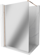 Mexen Kioto душова стена Walk-in 100 x 200 см, огледало 8 мм, розове злато - 800-100-101-60-50