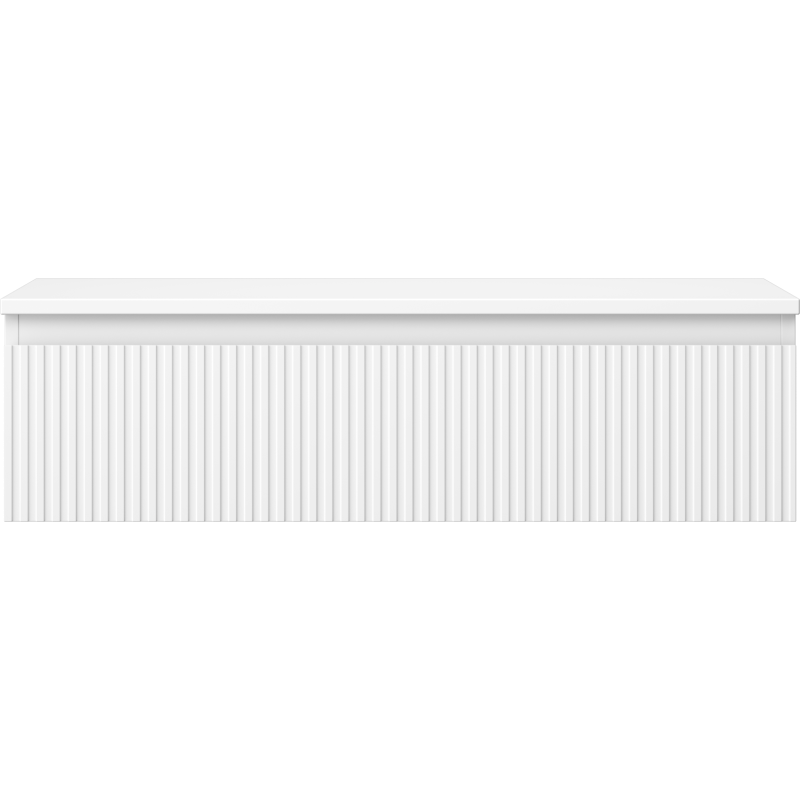 Mexen Rivel шкаф за баня под умивалник 90 см с плот, 1 чекмедже, на рифове, бял