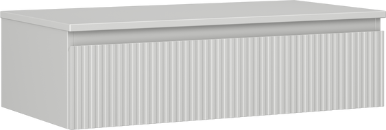 Mexen Rivel шкаф за баня под умивалник 90 см с плот, 1 чекмедже, надирано, сиво мат - 91A20-09023-1-BFC62