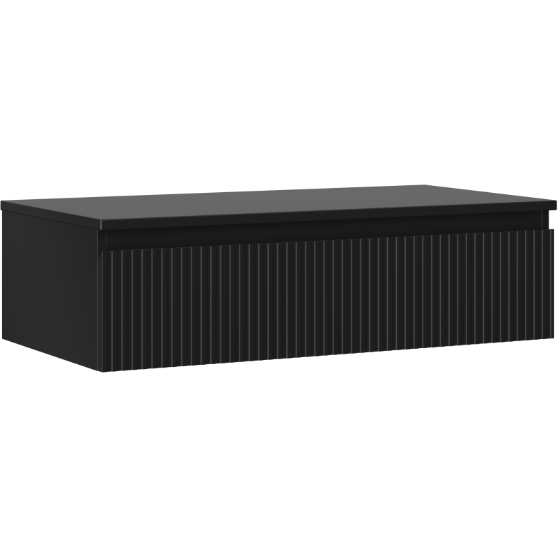 Mexen Rivel шкаф за баня под умивалник 90 см с плот, 1 чекмедже, рифелована,