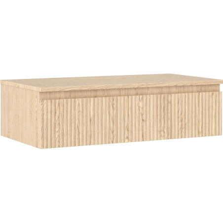 Mexen Rivel баня шкаф под умивалник 90 см с плот, 1 чекмедже, релефно, дъб - 91A20-09023-1-BFC81