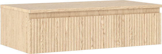 Mexen Rivel баня шкаф под умивалник 90 см с плот, 1 чекмедже, релефно, дъб - 91A20-09023-1-BFC81